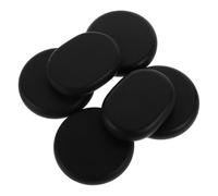 CRAFTHROU Kit de 6 Pierres Chaudes en Basalte Noir pour Massage Spa à Domicile, Chauffe-pierres Lisses et Faciles à Saisir pour Relaxation et Bien-