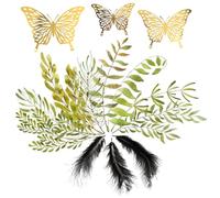 CRAFTHROU Kit de Pochoirs Cyanotype en Plastique 14G, Accessoires pour Impression DIY et Activités Créatives pour Bricolage et Beaux-Arts