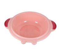 CRAFTHROU Lavabo pour Tout-petit en Plastique Léger et Robuste avec Poignées Doubles, Bassin Rond Adorable pour Laver le Visage des Garçon et Filles Lors du Camping la Couleur Aléatoire