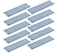 CRAFTHROU Lot de 10 Planches à Souder Double Face en Bakélite Bleue, Facile à Utiliser, Design Multifonctionnel pour Expériences Électriques et Projets D'ingénierie