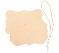 CRAFTHROU Lot de 2 Plaques en Bois Brut Non Traité pour Décoration Mariage, Écriture et Gravure, Style Simple et Élégant, pour Cartes de Place ou Décorations de Café