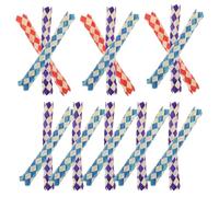 CRAFTHROU Lot de 24 Jouets à Mâcher en Bambou pour Perroquets, Piège à Doigts Multifonctionnel pour Développement de L'intelligence, pour Fête d'anniversaire Couleur
