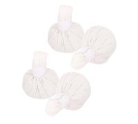 CRAFTHROU Lot de 4 Balles de Massage en Tissu Coton pour Spa Sachets D'herbes Médicinales, Utilisation Corps Entier, pour Relaxation et Moxibustion