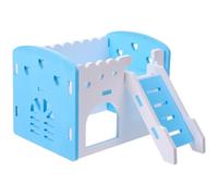 CRAFTHROU Maison pour Hamster en PVC Espace de Vie Privé et Solide, Cachette Décorative pour Rats et Hamsters Leur Habitat Sécurisé