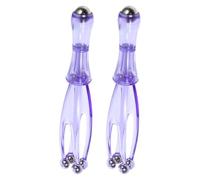 CRAFTHROU Masseur de Doigts 2pcs pour Fatigue et Circulation Sanguine Rouleau Double Face en PC et Acier Électrolytique pour Mains et Poignets