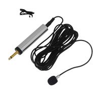 CRAFTHROU Microphone Léger pour Performance en Extérieur Portable Polyvalent Noir Fil en Cuivre 1 Set Compact et Pratique pour Instrument de Musique