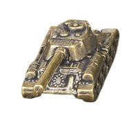 CRAFTHROU Modèle de Char de Guerre Statue de L'armée de Cuivre Mini, Laiton, Décoration Vintage, Finition Luxueuse, pour Hommes, Présentoir de Bibliothèque