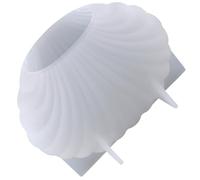 CRAFTHROU Moule en Silicone Blanc de Coquillage pour Bougie et Savonnette, Résistant la Déchirure, Multi-usage, pour Artisanat Fait Main et Décoration Halloween