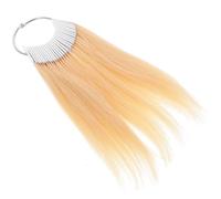 CRAFTHROU Nuancier de Test de Couleur Cheveux Réels 30pcs pour Coiffure Mèches en Cheveux Naturels pour Expérimenter Coloration et Décoloration
