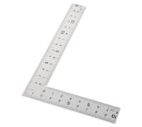 CRAFTHROU Outil de Mesure Carrée Multifonction en Acier Inoxydable 15 X 10 CM, Équerre de Menuisier Professionnelle Graduation Précise pour Travail du Bois et Ossature