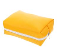 CRAFTHROU Paquet à Monnaie Mini Portable en Polyester Léger Jaune, Trousse de Maquillage Simple et Pratique, pour Ranger Clés et Mouchoirs, Se Glisse Facilement Une Poche Paquet à Dos