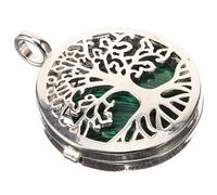 CRAFTHROU Pendentif Arbre de Vie Ajouré en Pierre Synthétique Paon, Breloque pour Fabrication Bijoux, Charme Artisanal Diy, Accessoire Création Bracelets et Colliers, 1 Pièce