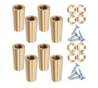 CRAFTHROU Pieds en Cuivre Coniques Décor Maison Moderne Minimaliste 8pcs Base Stable Résistante Ternissement pour Plateau de Présentation et Boîte à Bijoux