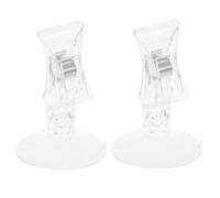 CRAFTHROU Pince à Ventouse pour Aquarium en Plastique, Lot de 2pcs, Accessoire Sécurisé pour Fixer Laitues et Algues Réservoir de Poisson