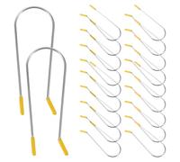 CRAFTHROU Pinces à Friser en Acier Inoxydable 304 Lot de 20 Couleur Aléatoire Méthode Douce pour Boucler les Cheveux Rouges, Accessoires Coiffure Polyvalents pour