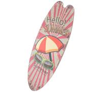 CRAFTHROU Planche de Surf Décorative en Bois Thème Océan pour Décoration Murale et Porte, Surface Lisse sans Bavure, Design Créatif et Léger pour Ambiance Plage