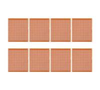 CRAFTHROU Plaque de Circuit Imprimé en Bakélite Orange 15x18cm 8 Pièces pour Prototypage DIY Soudure Pratique et Maintenance Expérimentale