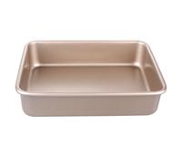 CRAFTHROU Plaque de Cuisson Rectangulaire Finition Dorée en Acier Carbone Antiadhésive Accessoire Pratique Cuisine et Maison pour Gâteau et Nougat