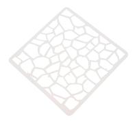 CRAFTHROU Pochoir Mural Géométrique en Pet Réutilisable, Blanc, Facile D'utilisation pour Projets DIY et Décoration Intérieure, pour Étudiants et Débutants