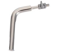 CRAFTHROU Poignée de Porte en Acier Inoxydable Argenté de Poêle à Bois Construction Résistante et Installation sans Couture pour Remplacement Sécurisé Cheminée et Chaudière