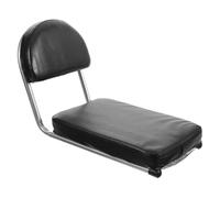 CRAFTHROU Porte-Bagages Arrière de Vélos avec Coussin en Cuir Noir Siège Vélo Confortable et Solide pour VTT pour Longues Balades