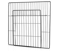 CRAFTHROU Porte de Clôture en Fer Noir pour Cage d'animaux, Surface Lisse et Installation Facile, pour Enclos Intérieur de Petits Animaux