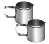 CRAFTHROU Pot à Lait Inox 60 Ml Lot de 2 pour Préparation Espresso et Service Café la Maison
