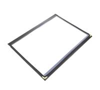 CRAFTHROU Protecteur de Menu en Pvc Noir A4 Couverture de Menu Non Cassante pour Restaurant et Hôtel Affichage Clair et Protection Solide