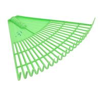 CRAFTHROU Râteau à Désherber en Plastique Vert 21 Dents Robustes, Outil de Jardinage Léger en PP Désherbage Nettoyage des Feuilles, Travail de Jardinage