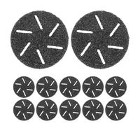 CRAFTHROU Recharges pour Relaxation Musculaire Design Ergonomique 20pcs en Abs Outils de Soin des Pieds Noirs Noirs pour Ponceuse à Pied Rondes Adaptées aux Voyages Bureau