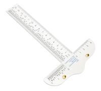 CRAFTHROU Règle T Transparente Acrylique Rigide Outil de Mesure Portable avec Marquages Précis pour Architecture Dessin Artisanat et Travaux Manuels