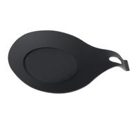 CRAFTHROU Repose-cuillère Accessoire Délicat et Élégant Noir en Silicone Résistant à Haute Température Cuisine et pour Plan de Travail et Cuisson pour Plan de Travail Cuisson