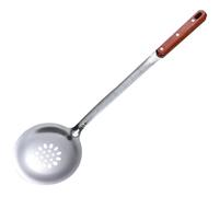 CRAFTHROU Spatule à Riz en Acier Inoxydable Trou Suspendre, Manche Long, Ustensile Résistant la Chaleur Cuisine Professionnelle et Wok