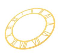 CRAFTHROU Sticker Mural Rond en Acrylique Cadran D'horloge à Chiffres Romains, Décoratif et Fonctionnel, Facile à Appliquer pour Entrée et Hôtel