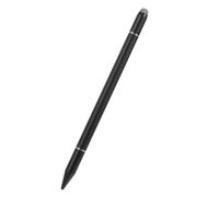 CRAFTHROU Stylet Capacitif Actif Magnétique Noir en Métal, Stylet à Pointe Fine pour Tablette et Smartphone, Léger et Portable, Compatible avec Tablettes et Téléphones, Stylo Tactile Précis