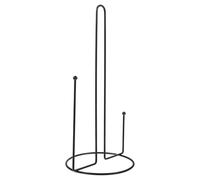 CRAFTHROU Support à Papier Rouleau Cuisine en Métal Noir Base Plate Stable, Présentoir à Essuie-Tout Multifonctionnel pour Comptoir et Surface Plane, Accès Facile
