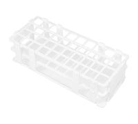 CRAFTHROU Support Facile à Nettoyer Détachable pour Tubes à Essai en Pp Blanc 40 Trous pour Tubes de Prélèvement en Laboratoire