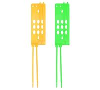 CRAFTHROU Support Pièces Plastique pour de 2 de Structure Vert Stable, Lot Anneaux Pied Voyageur en pour Gestion et Séparation des de Avicole Races