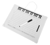 CRAFTHROU Tableau Blanc Effaçable à Sec Personnel, Tableau D'écriture Musical avec Autocollants de Notes, Plastique, Portable, Réutilisable, pour École et Maison, Débutants