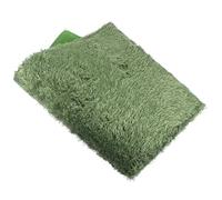 CRAFTHROU Tapis en Fausse Mousse Vert Litière Absorbante et Décor Unique en Coton pour Terrarium de Reptiles Adapté pour Lézards et Tortues Maison Terrarium