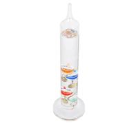CRAFTHROU Thermomètre pour Décoration Intérieure et Extérieure et Affichage Précis Élégant Température en Verre de Galilée avec Billes Flottantes Ornement de Bureau