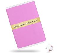 Craftido Tissu 100% Coton Oeko-Tex au mètre, 112cm Largeur x 274cm Extra Longue, Poids Moyen 145g, pour Matelassage, Couture, Confection de robes, Literie, Doublures, Loisirs Créatifs - Sweet Pink