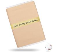 Craftido Tissu 100% Coton Oeko-Tex au mètre, 112cm Largeur x 274cm Extra Longue, Poids Moyen 145g, pour Matelassage, Couture, Confection de robes, Literie, Doublures, Loisirs Créatifs - Beige