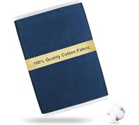 Craftido Tissu 100% Coton Oeko-Tex au mètre, 112cm Largeur x 274cm Extra Longue, Poids Moyen 145g, pour Matelassage, Couture, Confection de robes, Literie, Doublures, Loisirs Créatifs - Navy Peony