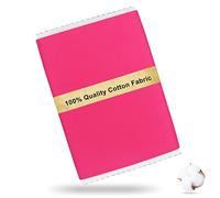 Craftido Tissu 100% Coton Oeko-Tex au mètre, 112cm Largeur x 274cm Extra Longue, Poids Moyen 145g, pour Matelassage, Couture, Confection de robes, Literie, Doublures, Loisirs Créatifs - Magenta