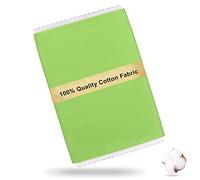 Craftido Tissu 100% Coton Oeko-Tex au mètre, 112cm Largeur x 280cm Extra Longue, Poids Moyen 145g, pour Matelassage, Couture, Confection de robes, Literie, Doublures, Loisirs Créatifs - Parrot Green