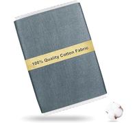 Craftido Tissu 100% Coton Oeko-Tex au mètre, 112cm Largeur x 280cm Extra Longue, Poids Moyen 145g, pour Matelassage, Couture, Confection de robes, Literie, Doublures, Loisirs Créatifs - Grey