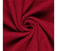 Craftine Tissu Bouclette Teddy uni Rouge - par 50 cm