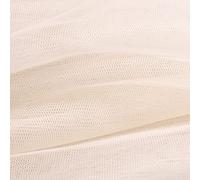 Craftine Tissu Tulle Souple Grande Largeur uni Blanc cassé - Au mètre