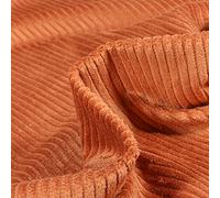 Craftine Tissu Velours Grosses côtes Brique - par 50 cm